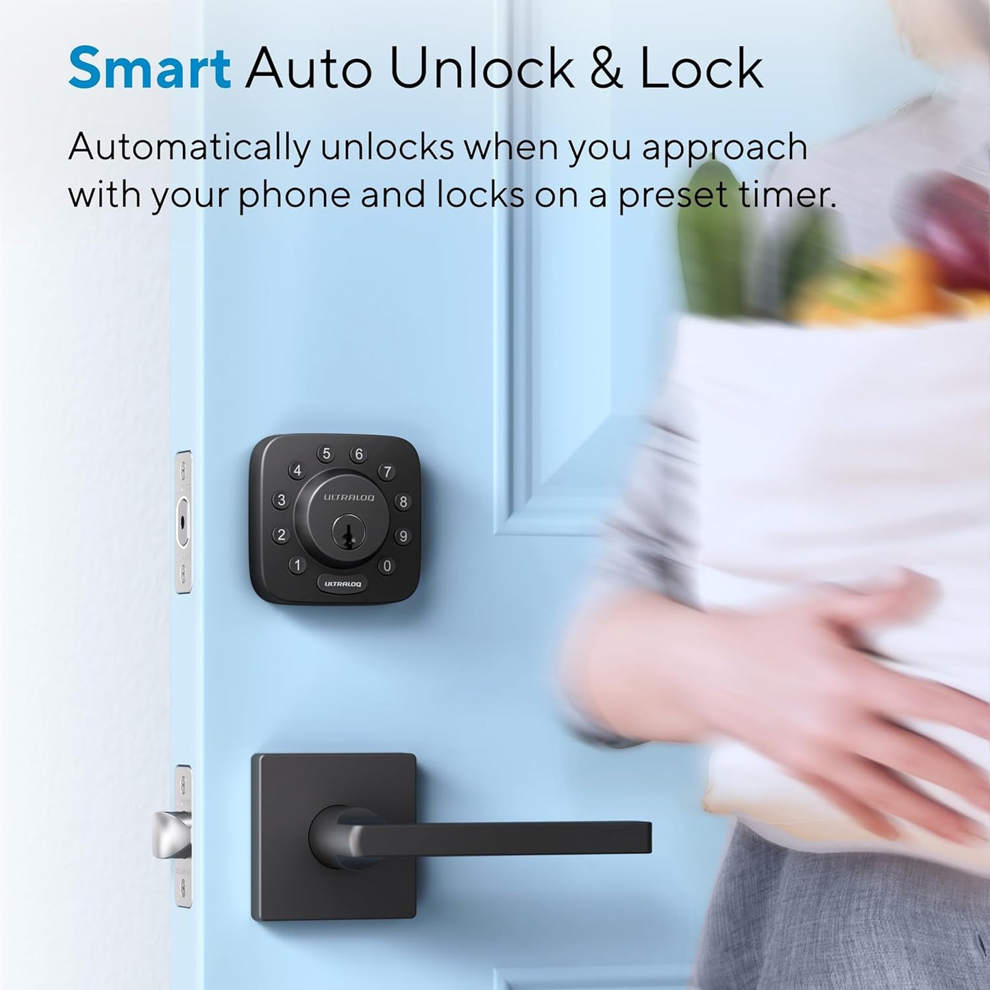 ULTRALOQ U-Bolt Smart Lock – 5-in-1 Keyless Bluetooth Deadbolt