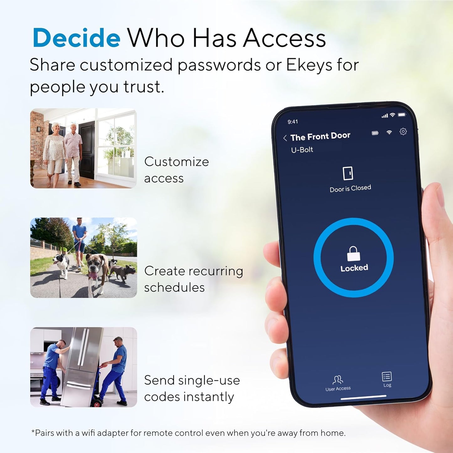ULTRALOQ U-Bolt Smart Lock – 5-in-1 Keyless Bluetooth Deadbolt